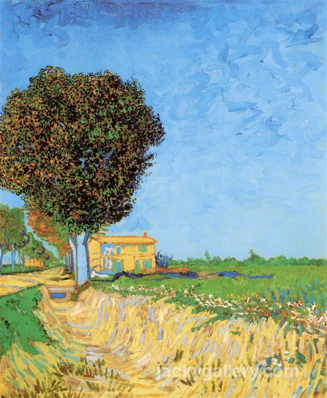 A Lane near Arles, Van Gogh painting